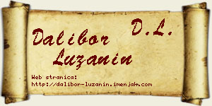 Dalibor Lužanin vizit kartica